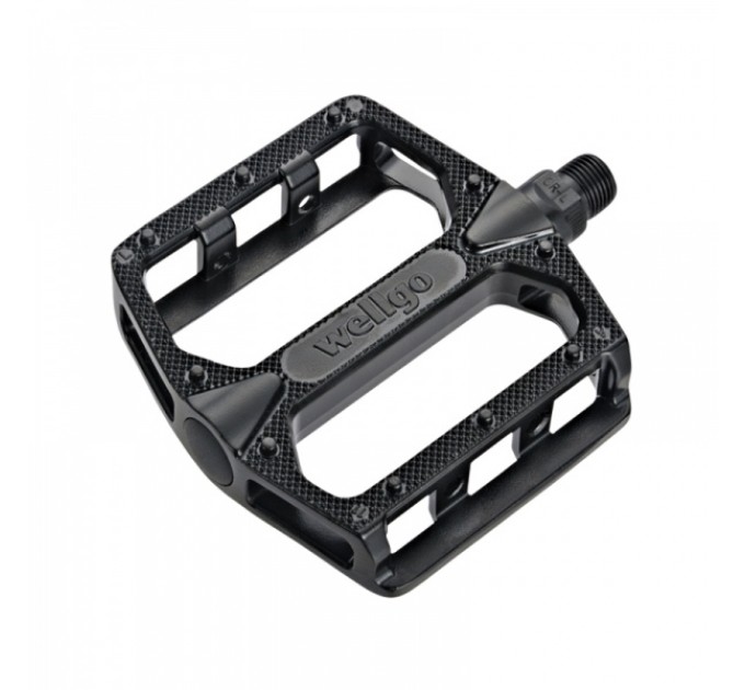 Педалі Wellgo B155, алюміній, 112x100, кульки, чорний