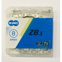 Ланцюг КМС Z8.1 (Z51), розмір 1/2"х3/32" ,114 ланок, хромована, з замком