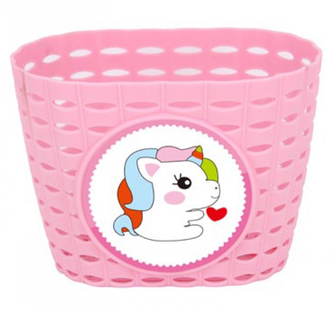 Кошик дитячий ONRIDE Lio пластиковий на кермо рожевий Кошик дитячий ONRIDE Lio пластиковий на кермо рожевий