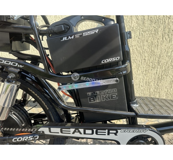 Велосипед ST 22" Corso Leader 60V 26AH 1000W 2026 чорний