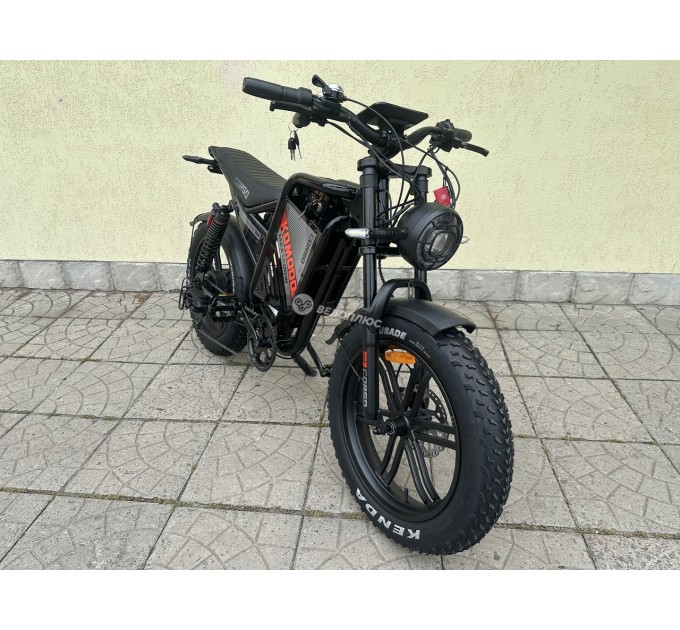 Велосипед ST 20+" Corso KOMODO 60V 21AH 1200W 2026 чорно-червоний