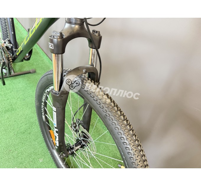 Велосипед 26" Spelli SX-4700 2025 темно-сірий із зеленим