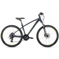 Велосипед 26" Spelli SX-4700 2025 темно-сірий із зеленим