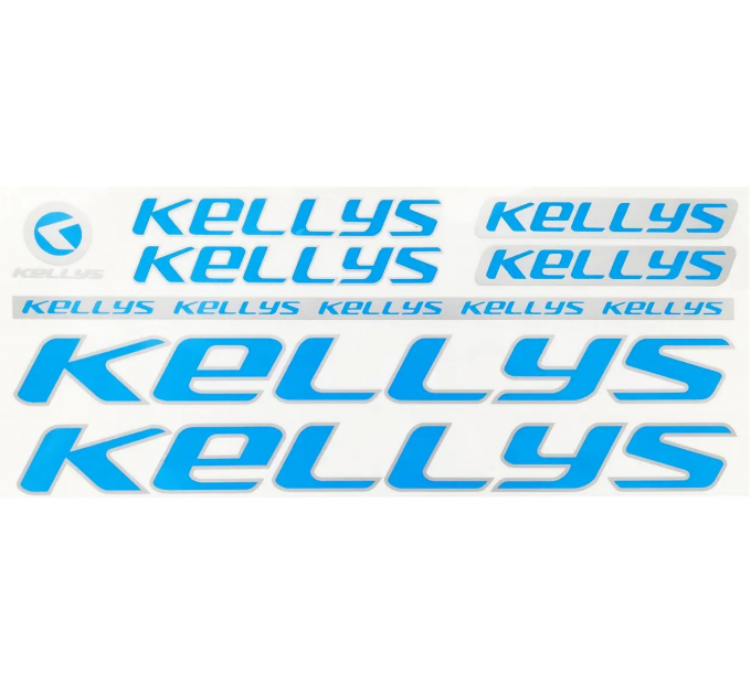 Наклейка Kellys на раму велосипеда, блакитний Наклейка Kellys на раму велосипеда, блакитний