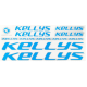 Наклейка Kellys на раму велосипеда, блакитний