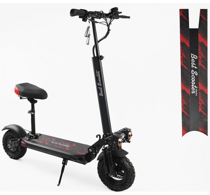 Скутер 11" Best Scooter з сидінням 48V 18Ah 1200W 2026 чорний