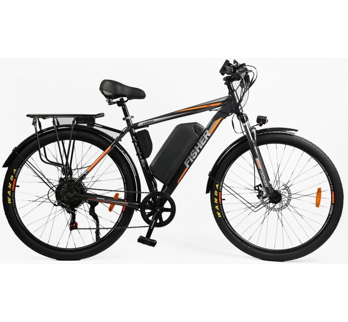 Велосипед ST 29" Corso FISHER 48V 20Ah 600W 2026 чорно-помаранчевий