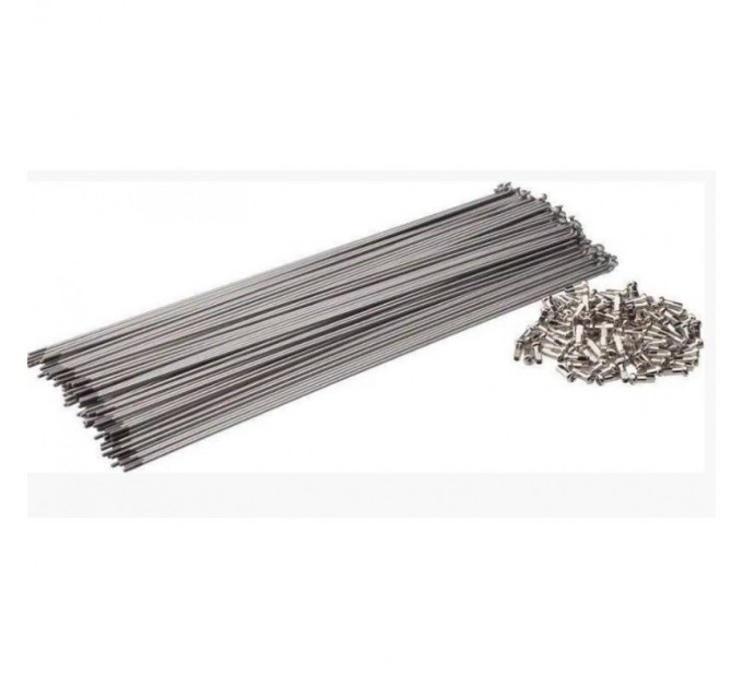 Cпица Хром 265 mm + хром ниппель, Spelli Тайвань Cпица Хром 265 mm + хром ниппель, Spelli Тайвань