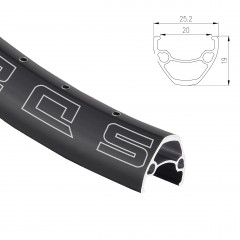 Обід 29" Alex SD20 622x(W25,2*20 x H19мм) під Disk, пист. 32отв. чорний