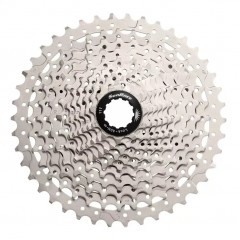 Касета інд. 11-k 11-46T SUN RACE MS7 MTB, сталевий павук, Metallic Silver