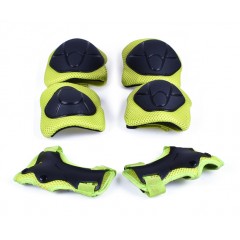 Захист дитячий (Кисті, лікті, коліна) S, FSK M01 чорно-салатний