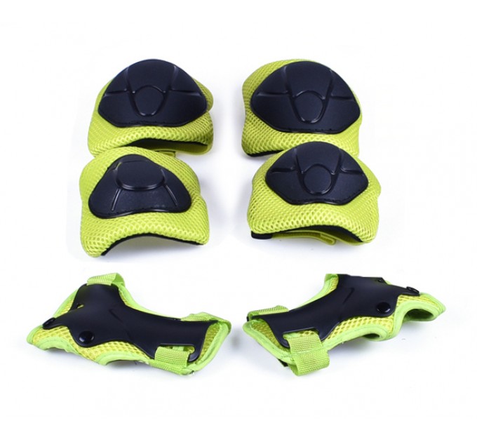 Захист дитячий (Кисті, лікті, коліна) S, FSK M01 чорно-салатний