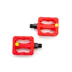 Педаль детск. пластик. Feiming FP-607 80х58мм резьба М10 красный