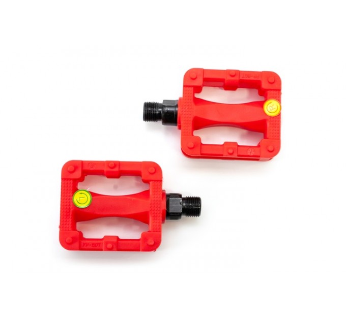 Педаль детск. пластик. Feiming FP-607 80х58мм резьба М10 красный