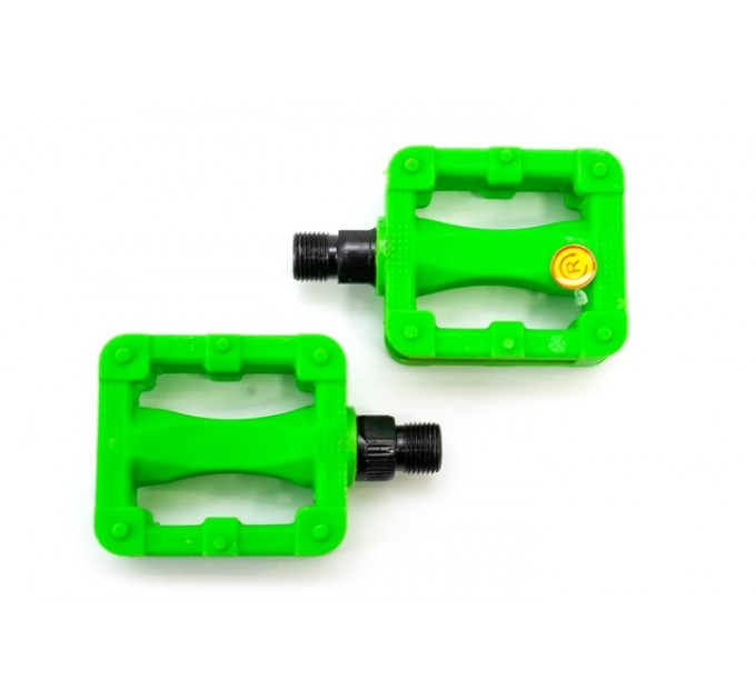 Педаль детск. пластик. Feiming FP-607 80х58мм резьба М10 салатовый