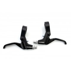 Гальмівні ручки Tektro 316AG AL під 2 пальці, для механ. дискового гальма або V-br, алюмін., чорний