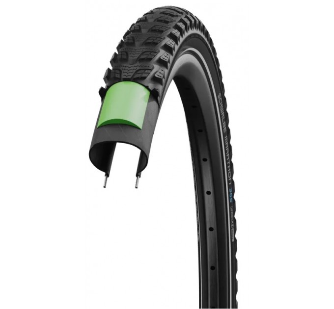 Покришка Schwalbe 28"x2.15 (55-622) MARATHON 365 Perf, GreenGuard, TwinSkin B/B+RT HS475 ADDIX