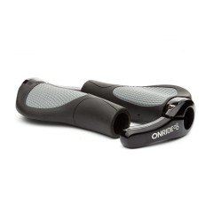 Гріпси ONRIDE HornGrip70, ергономічні, з ріжками, один замок, чорний-сірий