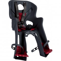 Дитяче крісло переднє Bellelli Rabbit Handlefix до 15кг, сіре з червоною підкладкою