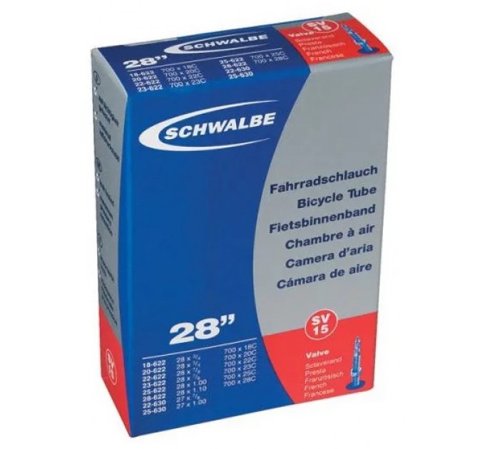 Камера Schwalbe 28" (18/28х622/630) SV15 50мм EK