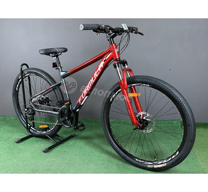 Велосипед AL 27,5" Formula F-1 DD CS 2025 красно-серебристый