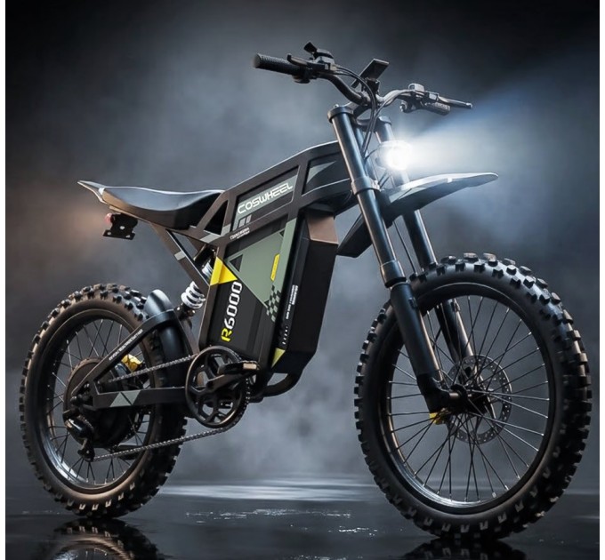 Велосипед 17" COSWHEEL R6000 60V 30Ah 3000W 2026 чорний