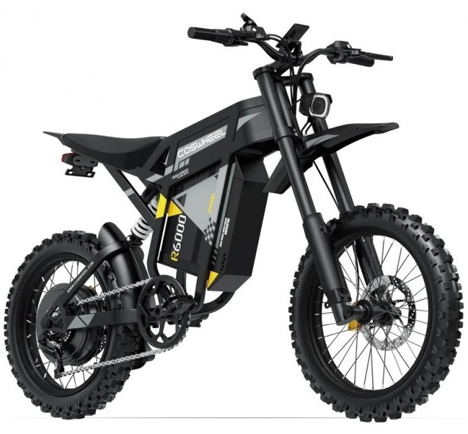 Велосипед 17" COSWHEEL R6000 60V 30Ah 3000W 2026 чорний Велосипед 17" COSWHEEL R6000 60V 30Ah 3000W 2026 чорний