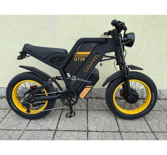 Велосипед 20+" COSWHEEL GT20 PRO 48V 25+15Ah 2×1000W 2026 чорний