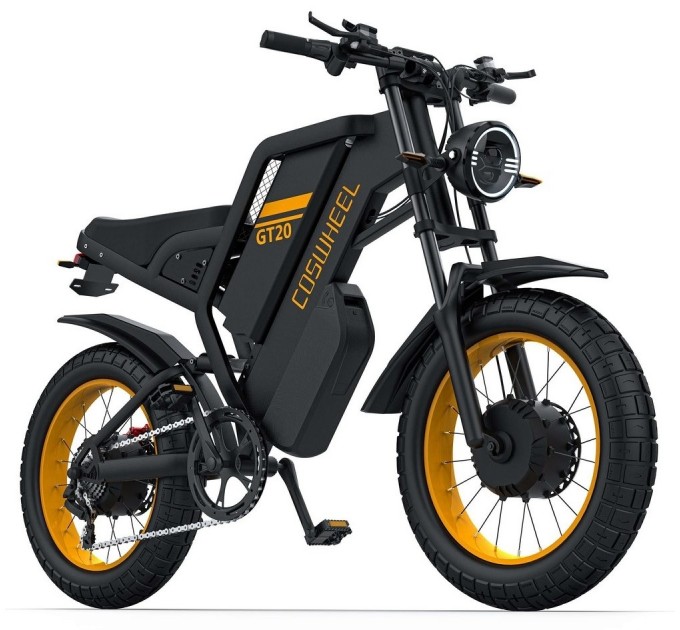 Велосипед 20+" COSWHEEL GT20 PRO 48V 25+15Ah 2×1000W 2026 чорний Велосипед 20+" COSWHEEL GT20 PRO 48V 25+15Ah 2×1000W 2026 чорний