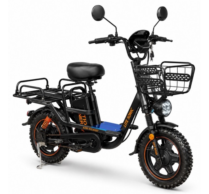 Велосипед 16" IDemo Lite Sonic 60V 30Ah 1250W 2026 чорний Велосипед 16" IDemo Lite Sonic 60V 30Ah 1250W 2026 чорний