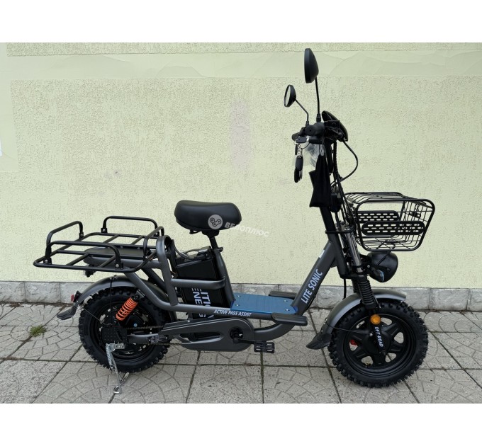 Велосипед 16" IDemo Lite Sonic 60V 30Ah 1250W 2026 сірий