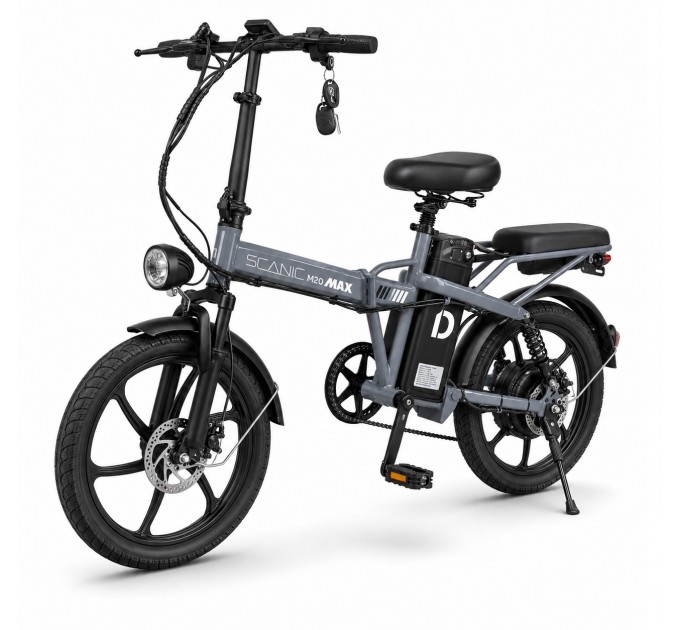 Велосипед 20" IDemo SCANIC 48V 20Ah 500W 2026 сірий Велосипед 20" IDemo SCANIC 48V 20Ah 500W 2026 сірий