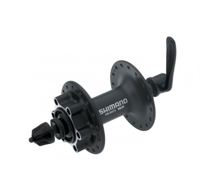 Втулка SHIMANO передня Alivio HB-M475 AL 32H диск, екцентрик чорна
