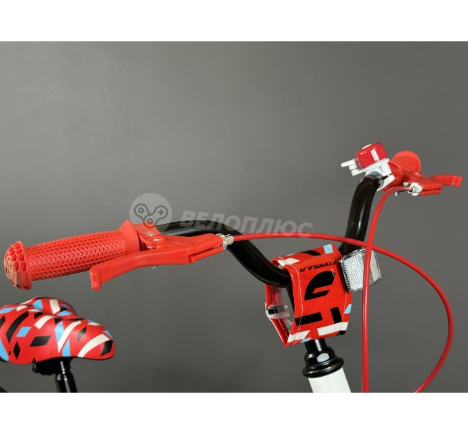 Велосипед AL 20" Formula SLIM 2024 белый с красным.