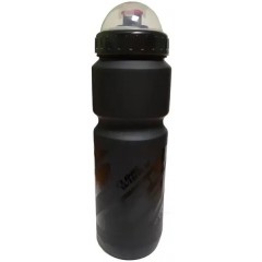 Фляга SPELLI 800мл, захисна кришка від пилу, чорний мат+чорний лак