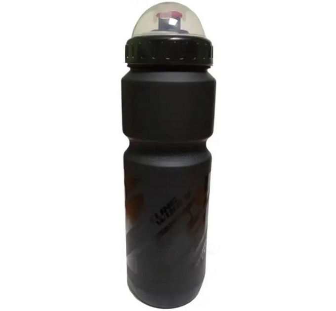 Фляга SPELLI 800мл, защитная крышка от пыли, черный мат+черный лак