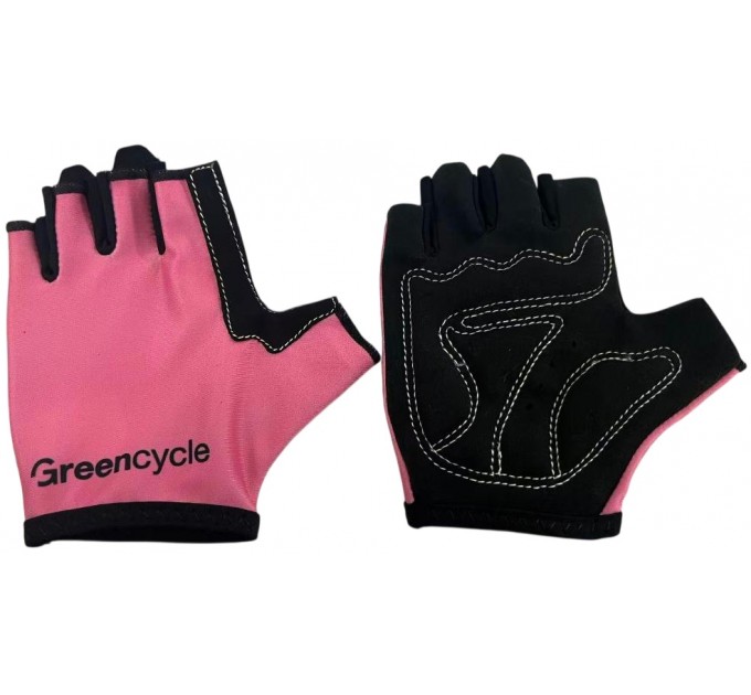 Рукавички Green Cycle Grid без пальців XS-S рожеві