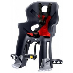 Дитяче крісло переднє Bellelli Rabbit B-fix до 15кг, сіре з червоною підкладкою