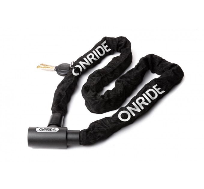 Замок ланцюговий ONRIDE Tie Lock Superior 50 під ключ 6x1500 мм чорний