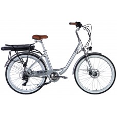 Велосипед 26" AL Dorozhnik eRUBY DD FR 36V 17Ah 500W 2025 світло-сірий