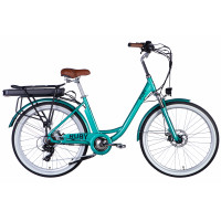 Велосипед 26" AL Dorozhnik eRUBY DD FR 36V 17Ah 500W 2025 бірюзовий