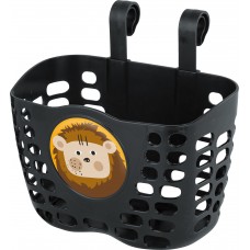 Корзина детская KLS Buddy Лев пластиковая на руль черная