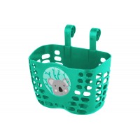 Корзина детская KLS Buddy Коала пластиковая на руль зеленая