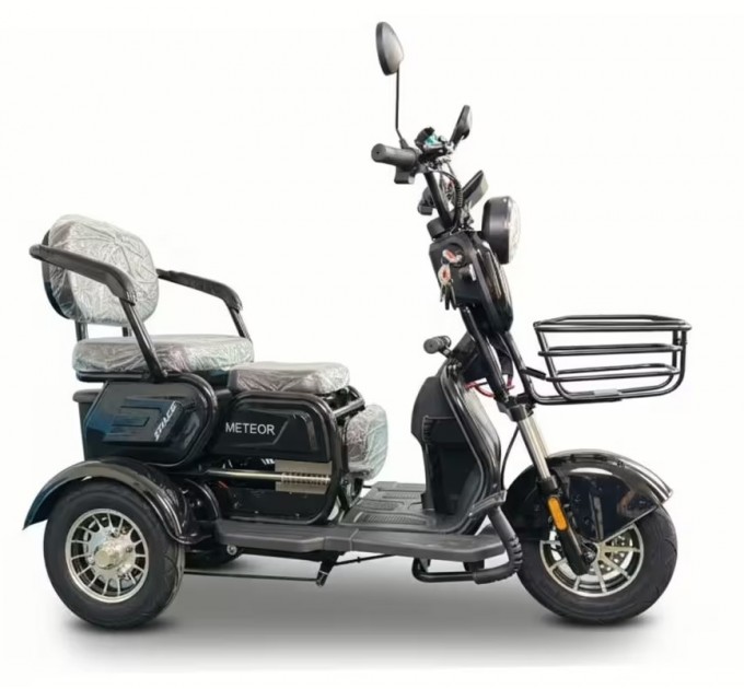 Велосипед триколісний 8" SPACE METEOR 72V 20Ah 1000W 2026 чорний