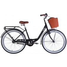 Велосипед ST 26" Dorozhnik LUX Velosteel 2025 чорний зі сріблястим