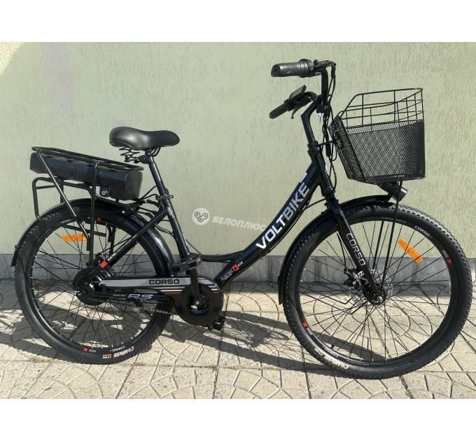 Велосипед 26" Corso VOLT BIKE 36V 13Ah 500W 2026 чорно-червоний