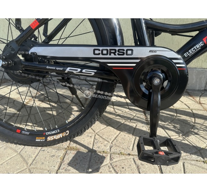 Велосипед 26" Corso VOLT BIKE 36V 13Ah 500W 2026 чорно-червоний