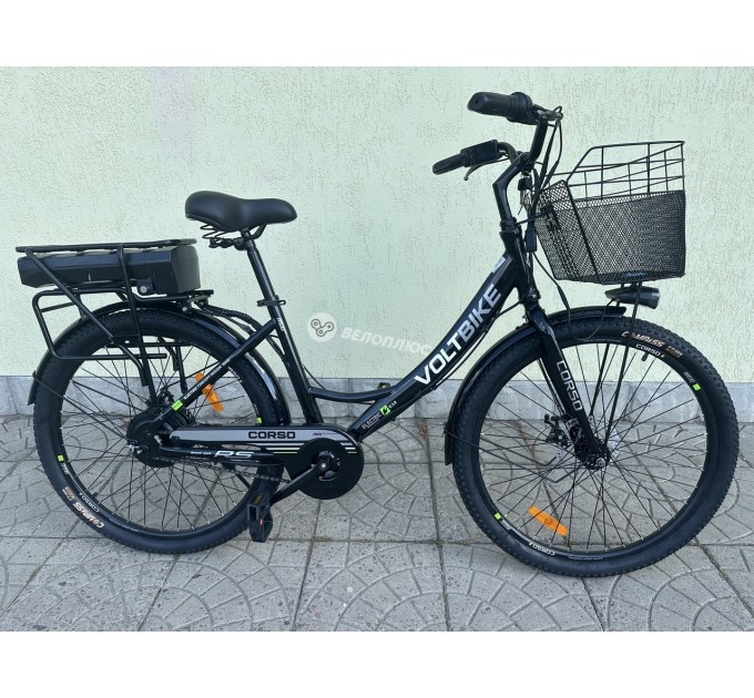 Велосипед 26" Corso VOLT BIKE 36V 13Ah 500W 2026 чорно-зелений