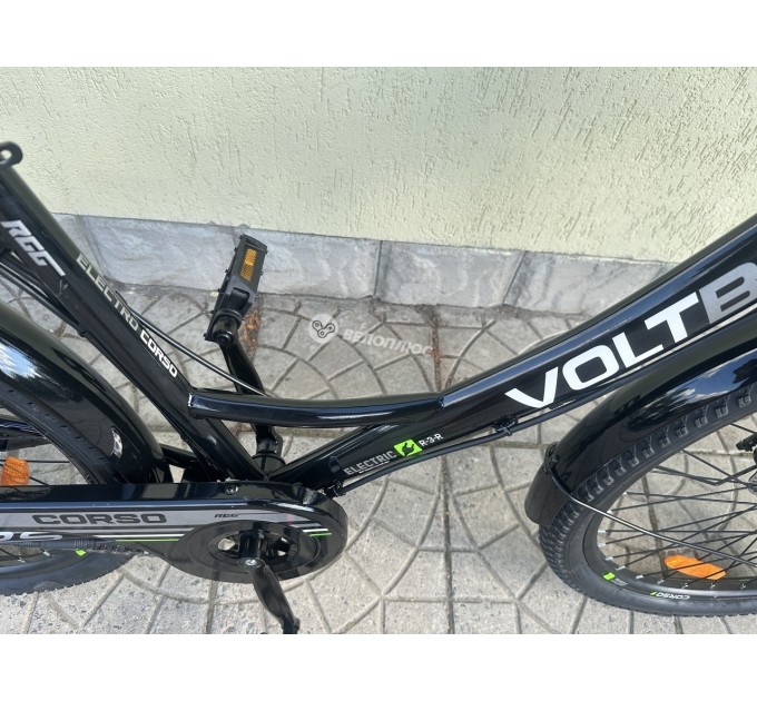 Велосипед 26" Corso VOLT BIKE 36V 13Ah 500W 2026 чорно-зелений