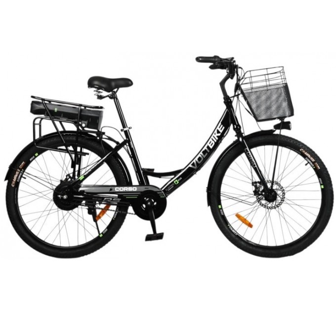 Велосипед 26" Corso VOLT BIKE 36V 13Ah 500W 2026 чорно-зелений Велосипед 26" Corso VOLT BIKE 36V 13Ah 500W 2026 чорно-зелений